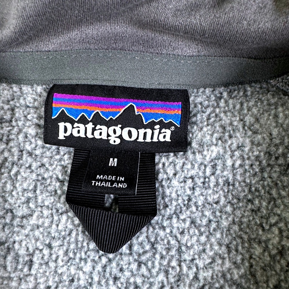 Patagonia Better Sweater Mens Medium Gray Quarter Zip Fleece Pullover 25522FA16 - Picture 4 of 9